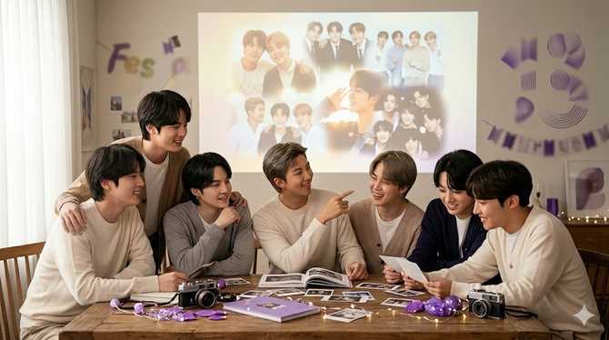 🎉 BTS 2026 Festa 시작! 13주년 기념 ‘가족 사진’으로 따뜻한 순간 공유 💜 2