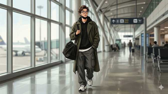RM 공항 패션의 시그니처 룩 모음: 스타일 키워드와 대표 아이템 분석 2