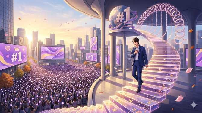 BTS Jin Achieves 36 Weeks at #1 on 'Fan N Star' Solo Ranking 3