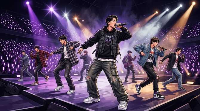 Estilo de outfits diarios de los miembros de BTS: análisis d 3