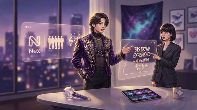 Nex와 HYBE의 파트너십: BTS 브랜드 음악 경험의 새로운 장