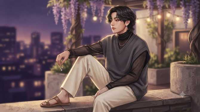 방탄소년단 진, 민소매 노출…청순한데 시크 [화보]