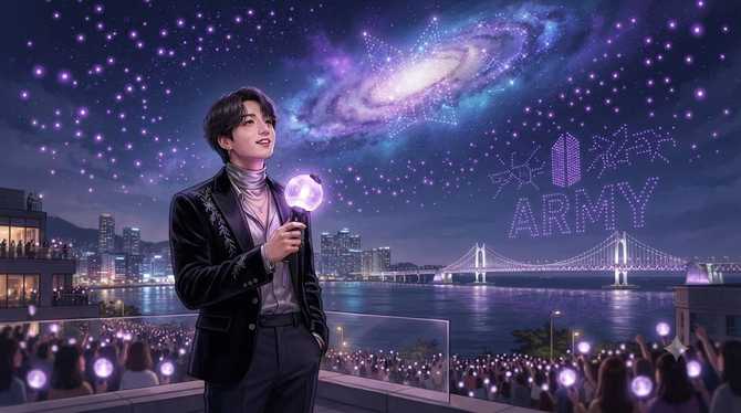BTS와 부산 밤하늘의 글로벌 캔버스: ARMY와 함께하는 특별한 순간