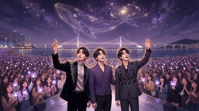 BTS와 부산 밤하늘의 글로벌 캔버스: ARMY와 함께하는 특별한 순간 2