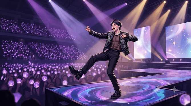 BTS 지민, LA에서 빛난 'the night's standout' 모습과 손흥민 세리머니 화제 3